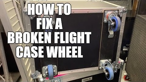 How to fix a broken flight case castor wheel