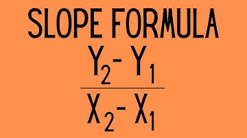Slope Formula