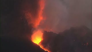 Emergency team monitors La Palma lava destruction