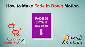 How to Make Fade In Down Entrance Motion | Cartoon Animator 4 | 2D animation | Elastic Motion