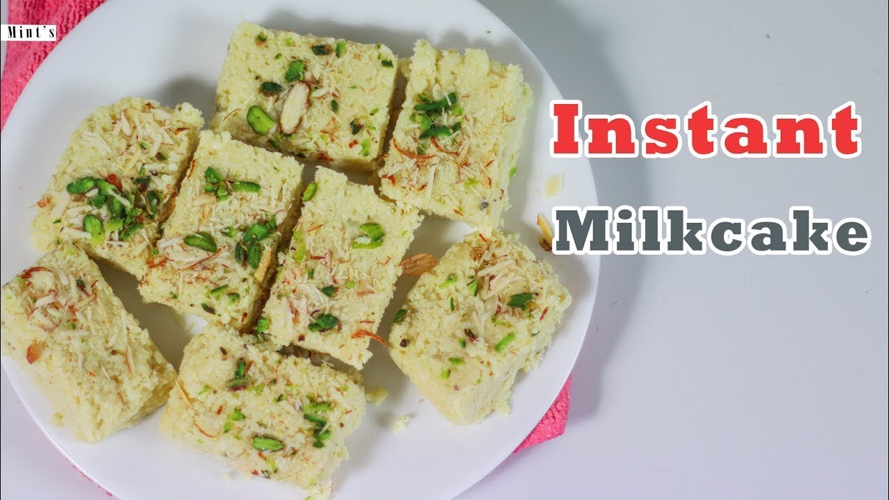 Milk Cake Recipe | मिल्क केक | Recipes In Hindi | Kalakand Recipe | How To Make Milk Cake-Ep-228 | MintsRecipes