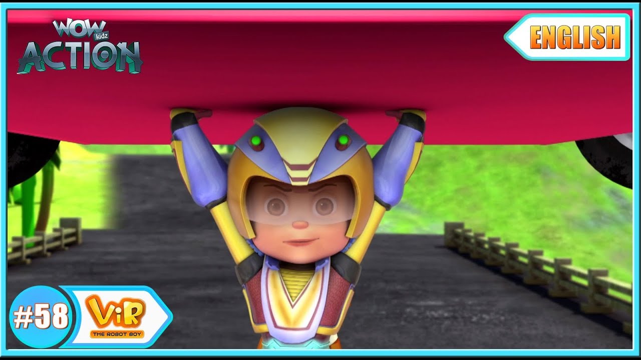 Robbot Bot Gient Vir: The Robot Boy | Giant Robot Bee Attack | English episodes for Kids ...