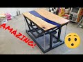 Floating Table With Epoxy Top