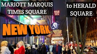 🔴 Mariott Marquis Times Square to Herald Square. Exploring NYC LIVE