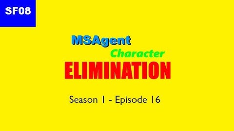 MSAgent Character Elimination S1E16 - Working at McDonald