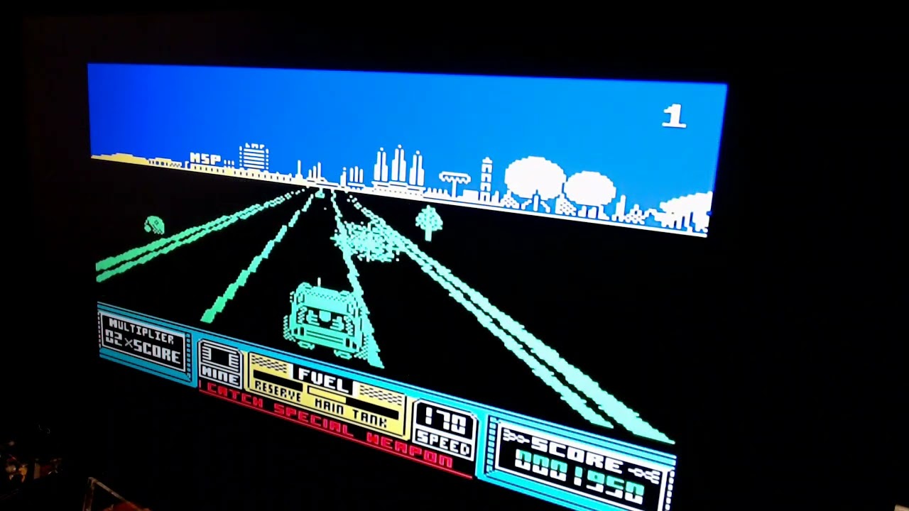 ZX Spectrum, Roadblasters, 3870 points - YouTube