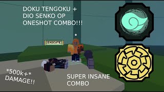 DOKU TENGOKU + DIO SENKO OP ONESHOT COMBO | Shindo Life Roblox