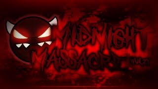 Get This Featured! Geometry Dash | Midnight Massacre [Medium Demon?] by Wulzy (All Coins)