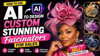 Create free AI stunning fascinator Designs for your brand