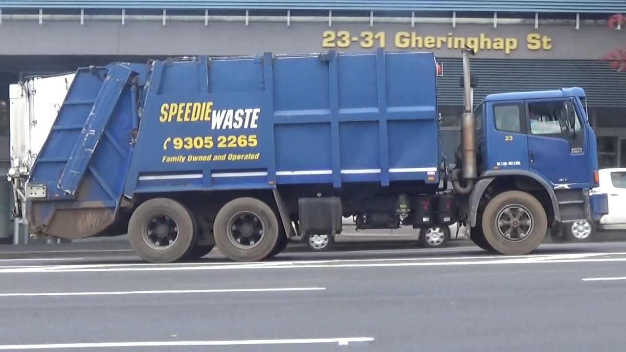 Speedie Waste Garbage Truck At Geelong YouTube