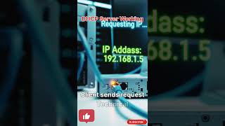 How DHCP Server Assigns IP Address Automatically 🌐⚡ | DHCP Explained | #server #techshorts #tech