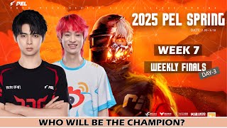 LIVE | PEL 2025 SPRING WEEK 7 DAY 4 | WEEKLY FINALS D3
