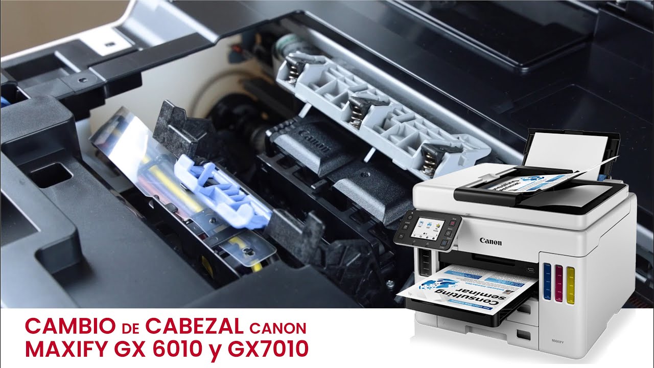 Cambio de Cabezal de las nuevas MAXIFY GX6010 y GX7010 serie maxify -  YouTube