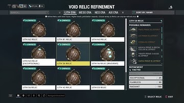 Warframe - Void Relics