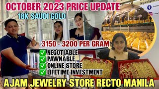 2023 PRICELIST NG GOLD SA C.M RECTO 'AJAM JEWELRY STORE| Trendy & Affordable 100% LEGIT *MUST WATCH*