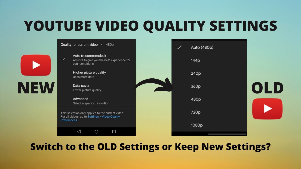 Youtube Video Quality Settings Explained | How to Change/Remove Youtube