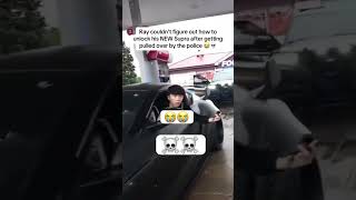 Ray couldn’t figure out how to unlock his NEW Supra after getting pulled over by the police 😭💀