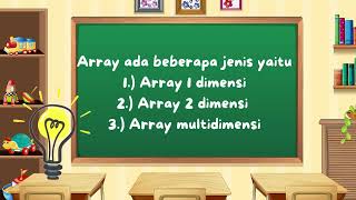 Animasi pembelajaran:Mempelajari Algoritma Pemrograman Array,karakter, dan string informatika