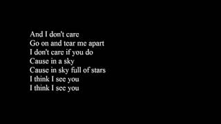 COLDPLAY - A SKY FULL OF STARS / LYRICS