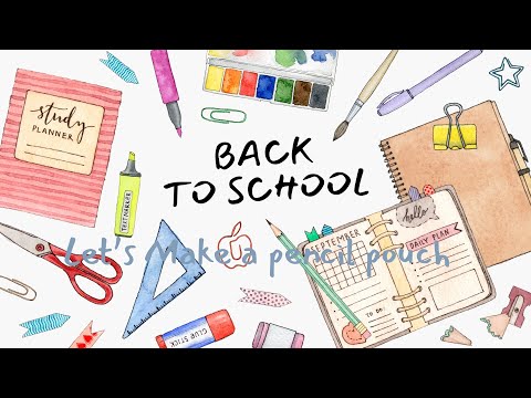 Let’s Make a pencil Pouch #schoollife #school #pencil #embroidery
