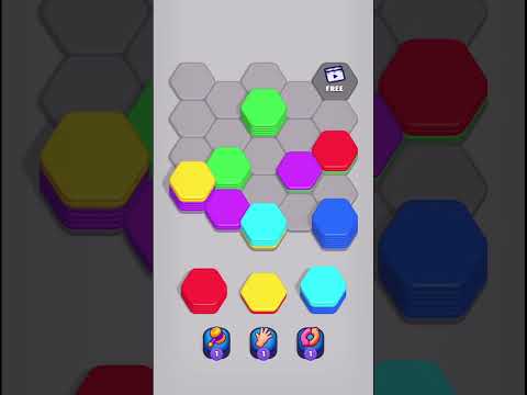 Hexa Sort Puzzle Rainbow #hexasort #short