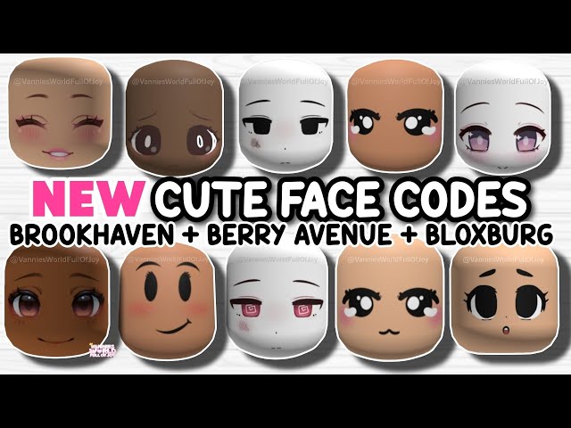 POPULAR FACE ID CODES FOR BROOKHAVEN 🏡RP 🤩✨ in 2023