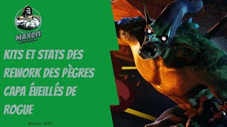 Kits et Stats des rework des pègres + capa éveillés de Rogue | Marvel Strike Force