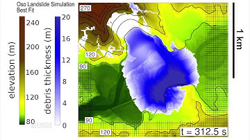 USGS Landslide Simulation of 2014 Oso Mudslide