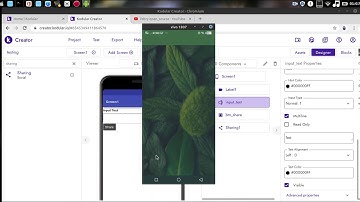 How to make social sharing button kodular, app inventor