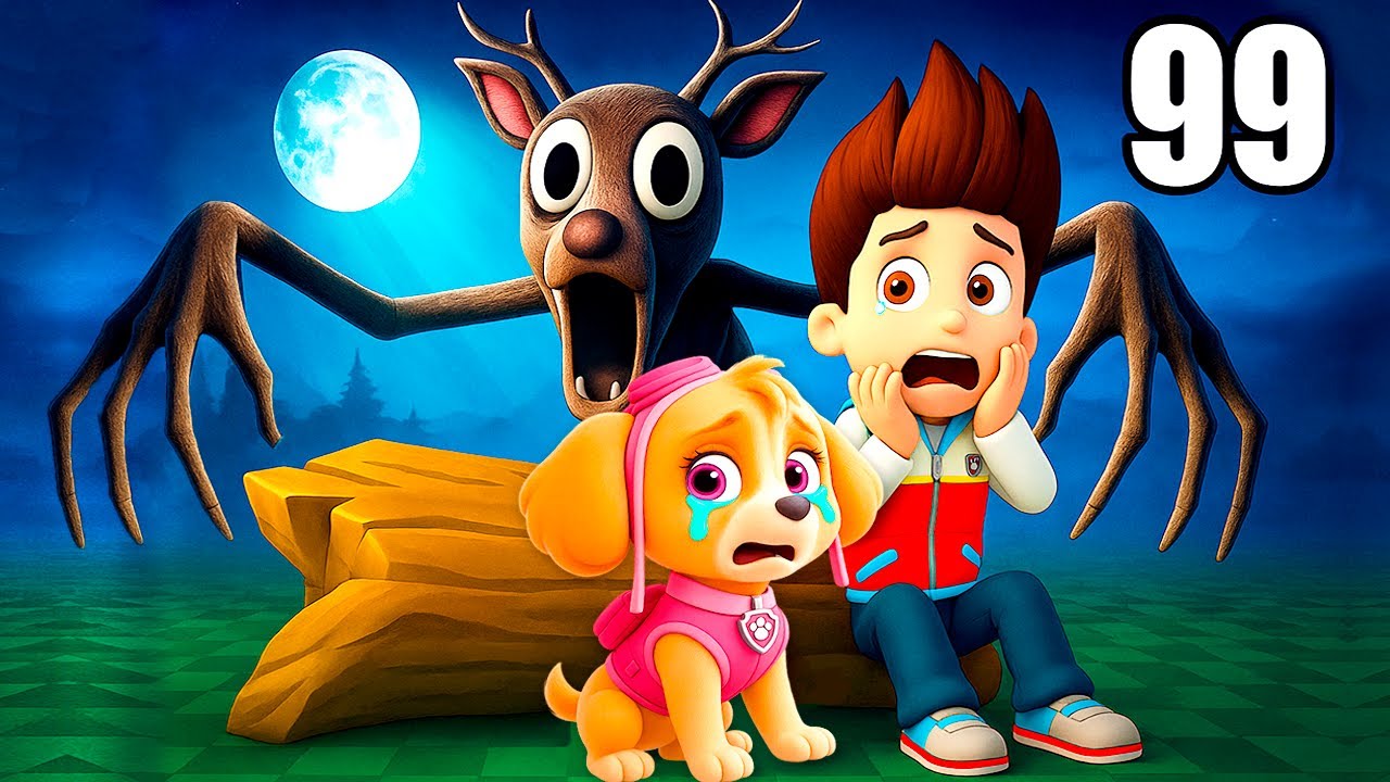 ЩЕНЯЧИЙ ПАТРУЛЬ ПРЯЧЕТСЯ от ОЛЕНЬ 99 НОЧЕЙ В ЛЕСУ ПОХИТИЛ РАЙДЕРА СКАЙ в МАЙНКРАФТ