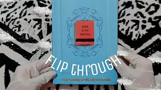 Burn after writing flip through (New)