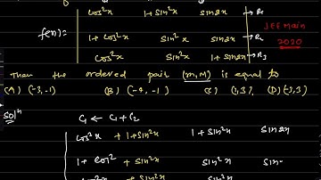 Let  m and M be respectively minimum and maximum value of determinant