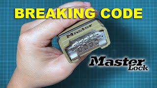 HOW TO BREAK / CRACK CODE ON MASTER LOCK COMBINATION LOCK