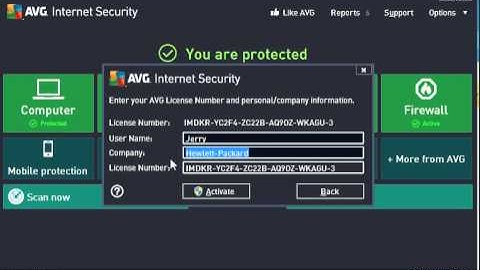 How to re-activate your AVG with new license number