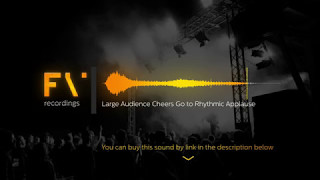 Large Audience Cheers Go to Rhythmic Applause Sound Effect