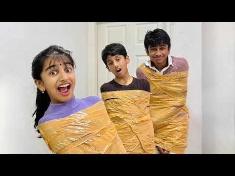 Tape Challenge with Brothers! 😱🔥 | Who Will Escape First? 😂 @V5family_vlogs 