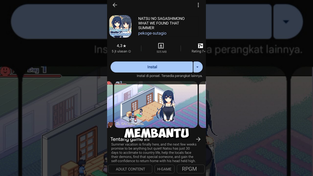 REKOMENDASI GAME NATSU NO SAGASHIMONO WHAT WE FOUND THAT SUMMER 