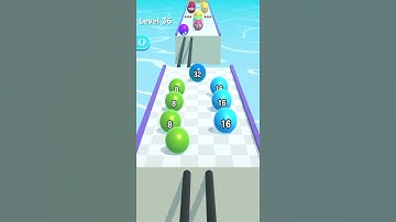 Ball Run 2048 🎱 36 Level Gameplay Walkthrough | Best Android, iOS Games #shorts