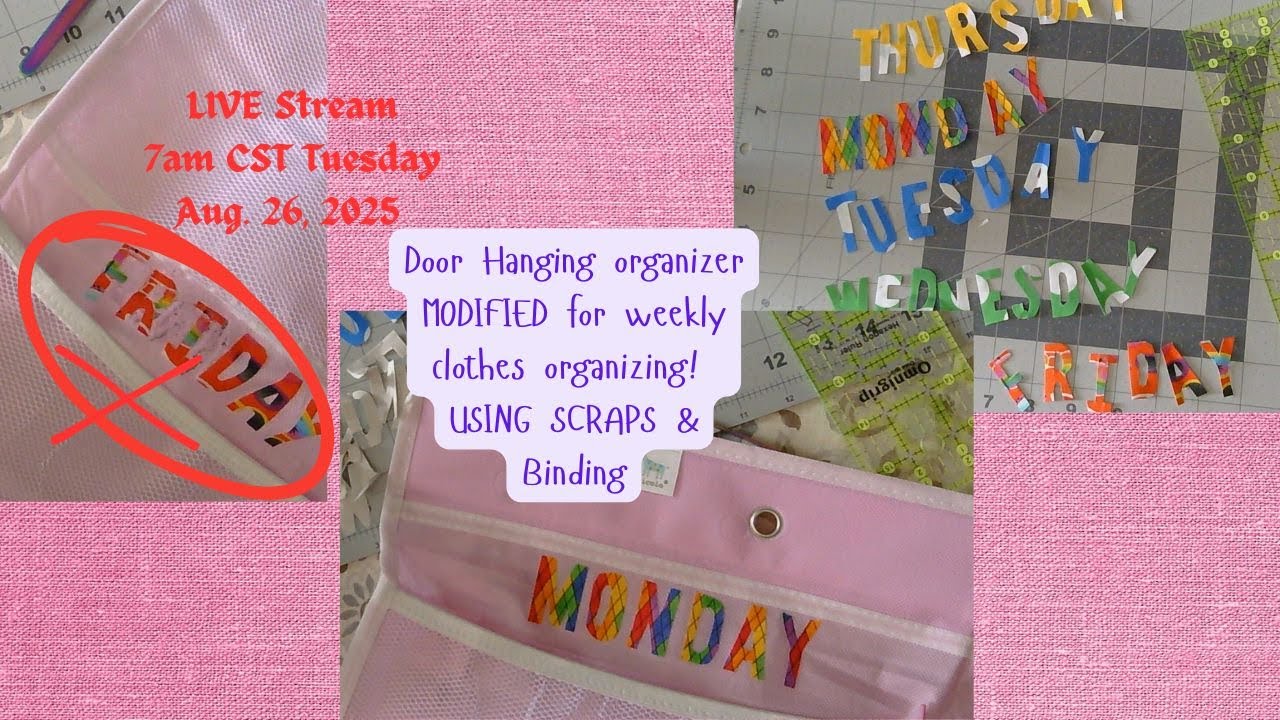 Back-to-School Hack! Make a Day of the Week Clothes Holder (Live DIY)