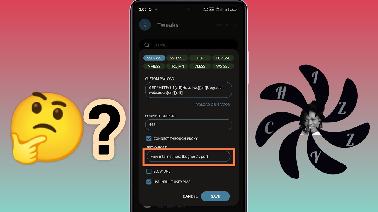 Free Internet 103: How To Get Working Free Internet Host (Bug host) on any network