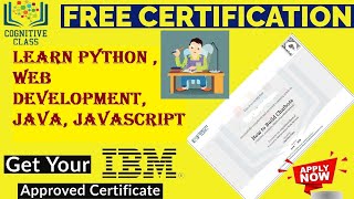 Python For Data Science Cognitive Class 2020 || IBM Free Course |Web Development || Java, Javascript