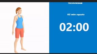2 minute squat timer.