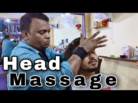 Head Massage Always good for stress free life - Must Try near by Barber Shop | ASMR Indian Barber