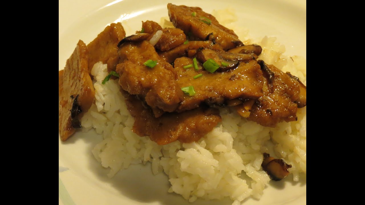 Recipe Mongolian BBQ Seitan (from Chloe Coscarelli's cookbookvegan