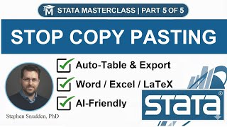 Automate Stata Output: Export Tables & Results to Word, Excel, LaTeX