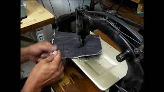 ユニオンスペシャル ７４００ ２本針環縫いミシン動作動画