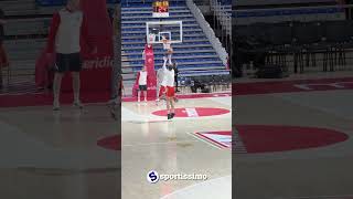 Zagrevanje košarkaša Zvezde pred majstoricu sa Zlatiborom