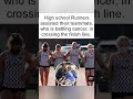 Runners help their teammate battling cancer cross the finish line together. ❤️#Teammates #Courage