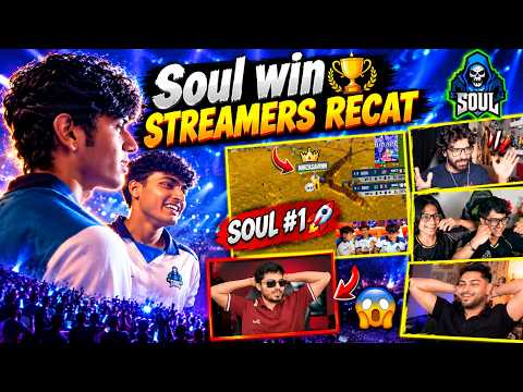  STREAMERS RECAT ON SOUL WIN 🤯 LAST MATCH INTENSE FIGHT 🚀🚀 SNAX,MORTAL, AMAN, SPIKE REACTION 🚀🚀🚀
