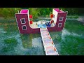 [Full] Build Most Beautiful U-Shaped Bamboo Resort With Swimming Pool &amp; Bamboo Bridge On The Water